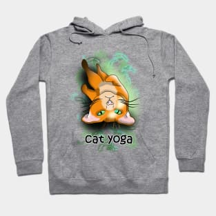 Cat yoga shavasana Hoodie